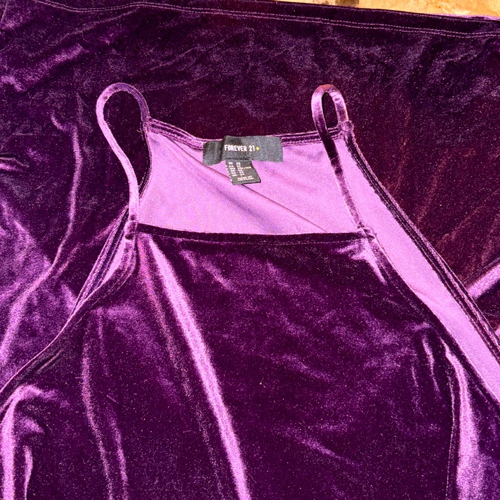 Purple mini dress forever 21 size 3X